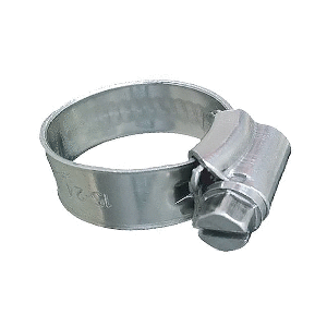Trident Marine 316 SS Non-Perforated Worm Gear Hose Clamp - 3/8" Band - 5/8"&ndash;15/16" Clamping Range - 10-Pack - SAE Size 8