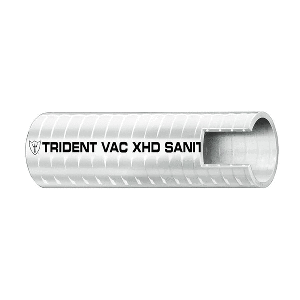 99605 Trident Marine 1" VAC XHD Sanitation Hose - Hard PVC Helix - White - Sold by the Foot