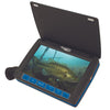 Aqua-Vu Micro Revolution 5.0 HD Underwater Camera displaying a fish on its screen in underwater environment.