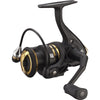 13 Fishing Source R Spinning Reel in black and gold, featuring durable HTS components and a high-strength aluminum spool.