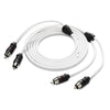 JL Audio 2-Channel 6' Marine Audio RCA Cable - XMD-WHTAIC2-6