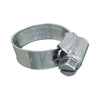 316 SS Non-Perforated Worm Gear Hose Clamp - 3/8" Band - 7/16"–21/32" Clamping Range - 10-Pack - SAE Size 4