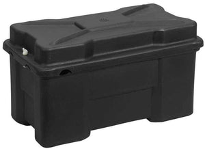 Moeller Battery Box 4D in black, durable non-corrosive plastic, perfect for long-life battery performance.