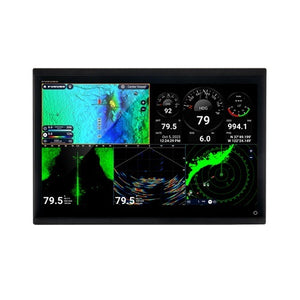 Furuno TZT22X 22-inch chart plotter display showcasing navigation and sonar features, full HD clarity.