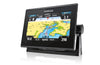 Simrad Go9 XSE 9" multifunction display showing C-MAP charts and sonar information for navigation.