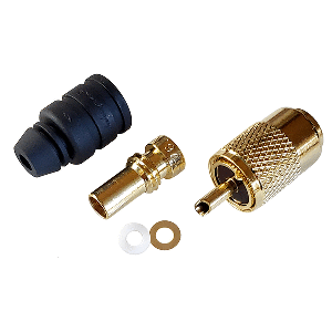 Shakespeare PL-259-58-G Gold Solder-Type Connector w/UG175 Adapter & DooDad&reg; Cable Strain Relief f/RG-58x