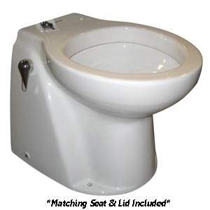 Raritan Atlantes Freedom&reg; w/Vortex-Vac - Household Style - White - Freshwater Solenoid - Smart Toilet Control - 12v