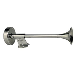 Schmitt &amp; Ongaro Deluxe All-Stainless Shorty Single Trumpet Horn - 12V
