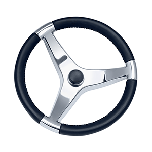 Schmitt &amp; Ongaro Evo Pro 316 Cast Stainless Steel Steering Wheel - 13.5"Diameter