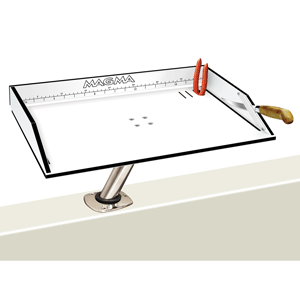 Magma Bait/Filet Mate Table w/LeveLock Mount - 20" - White/Black