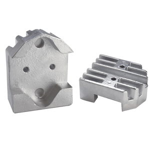 Tecnoseal Gimbal Block Anode - Zinc Finned