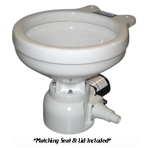 Raritan Sea Era Toilet - Marine Size - Remote Intake Pump - Straight &amp; 90&deg; Discharge - Smart Toilet Control - 12v
