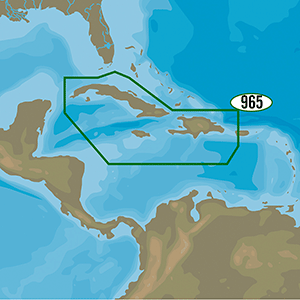 C-MAP 4D NA-D965 - Cuba, Dominican Republic, Caymans & Jamaica
