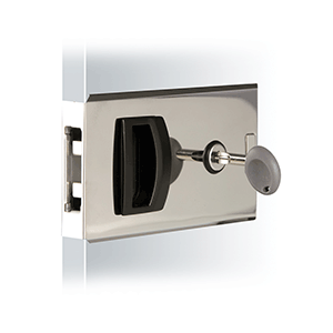 Southco Flush Sliding Door Latch - Square - Aluminum