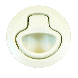 Southco Flush Plastic Pull Latch - Pull To Open - Non Locking - Beige