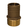 GROCO 2" NPT x 2-1/4" Bronze Full Flow Pipe to Hose Straight Fitting