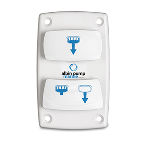 Albin Pump Marine Control Silent Electric Toilet Rocker Switch
