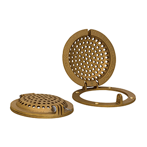 GROCO Bronze Round Hull Strainer w/Access Door f/Up To 2" Thru-Hull