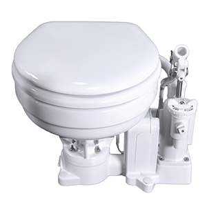 Raritan PH PowerFlush Electric/Manual Toilet - Household Size - 12v - White