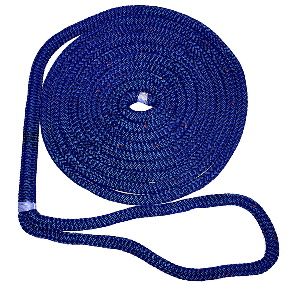 New England Ropes 5/8" X 35' Nylon Double Braid Dock Line - Blue w/Tracer