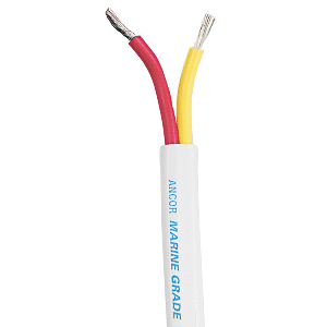 Ancor Safety Duplex Cable - 12/2 AWG - Red/Yellow - Flat - 25&#39;