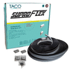 TACO SuproFlex Rub Rail Kit - Black w/Flex Chrome Insert - 1.6"H x .78"W x 60&#39;L