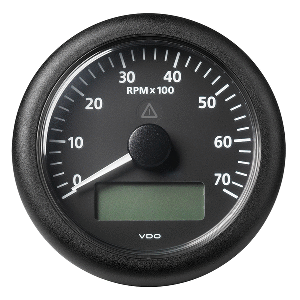 Veratron 3-3/8" (85MM) ViewLine Tachometer w/Multi-Function Display - 0 to 7000 RPM - Black Dial &amp; Bezel