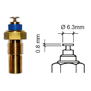 Veratron Engine Oil Temperature Sensor - Single Pole, Spade Connect - 50-150&deg;C/120-300&deg;F - 6/24V - M10 x 1.5 Thread