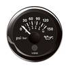 Veratron 52MM (2-1/16") ViewLine Oil Pressure Indicator 0 to 150 PSI - Black Dial &amp; Round Bezel