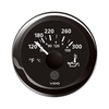 Veratron 52MM (2-1/16") ViewLine Oil Temperature Gauge 120-300&deg;F - Black Dial &amp; Bezel