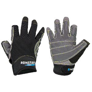 Ronstan Sticky Race Gloves - 3-Finger - Black - XL