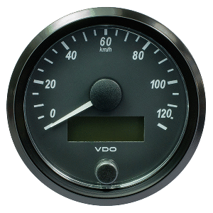 VDO SingleViu 80mm (3-1/8") Speedometer - 140MPH
