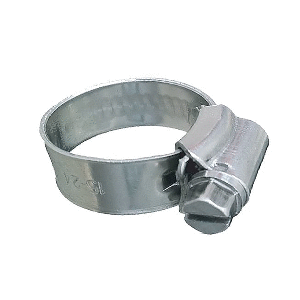Trident Marine 316 SS Non-Perforated Worm Gear Hose Clamp - 3/8" Band - (1-1/16" &ndash; 1-1/2") Clamping Range - 10-Pack - SAE Size 16