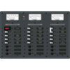 Blue Sea 8084 AC Main +6 Positions/DC Main +15 Positions Toggle Circuit Breaker Panel - White Switches