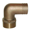 GROCO 1/2" NPT Bronze 90° Pipe to 1/2"-5/8" ID Hose