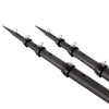 Tigress XD 3K Carbon Fiber Telescoping Outrigger Poles - 21'- Matte Black/ Black - Pair