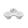 2-CUP HOLDER - VERTICAL / WHITE